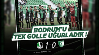 Bodrum'u tek golle uğurladık!