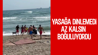 Boğuluyordu! Jet skiyle saniyeler içinde kurtarıldı