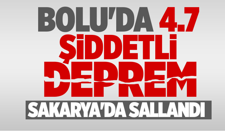 Bolu'da şiddetli deprem, Sakarya'da sallandı