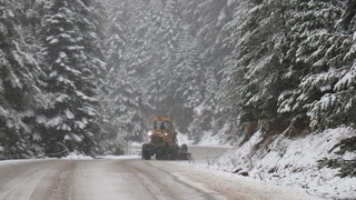 Bolu'da yoğun kar yağışı
