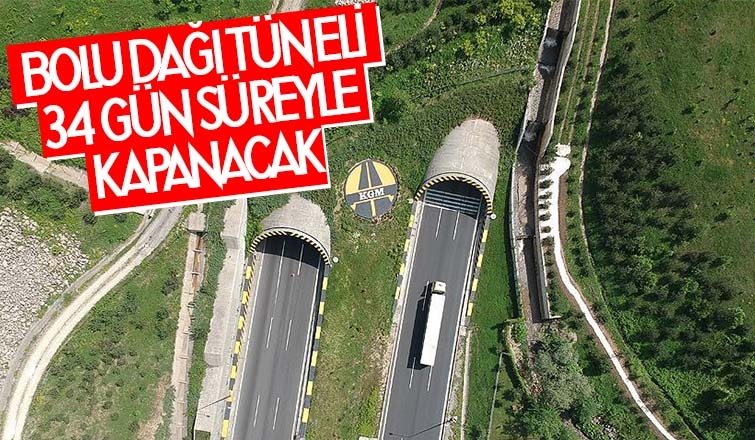 Bolu Dağı tüneli 34 gün kapalı