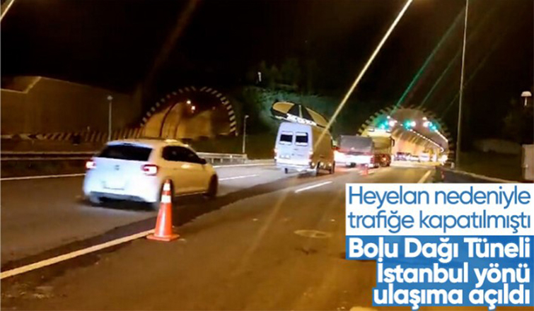 Bolu Dağı Tüneli TEM Otoyolu İstanbul yönü trafiğe açıldı