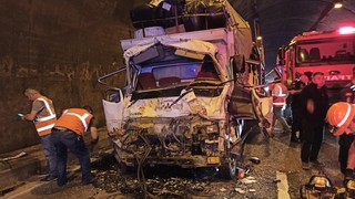 Bolu Dağı Tüneli’nde zincirleme kaza: 1 yaralı