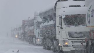 Bolu Dağında ağır tonajlı araçların geçişleri yasaklandı