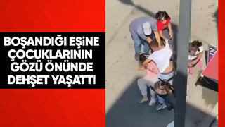 Boşandığı eşine sokakta saldırdı