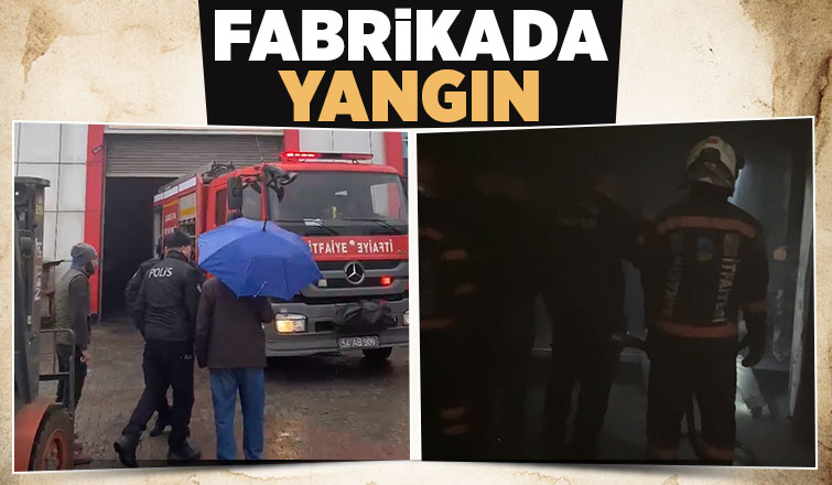 Boya fabrikasında yangın