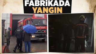 Boya fabrikasında yangın