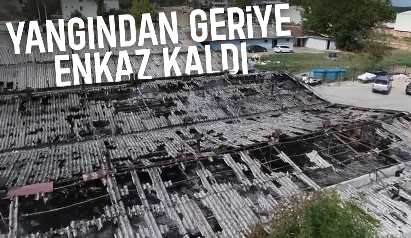 Boya üretiliyordu, yangın sonrası bu hale geldi