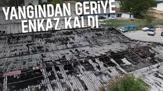 Boya üretiliyordu, yangın sonrası bu hale geldi