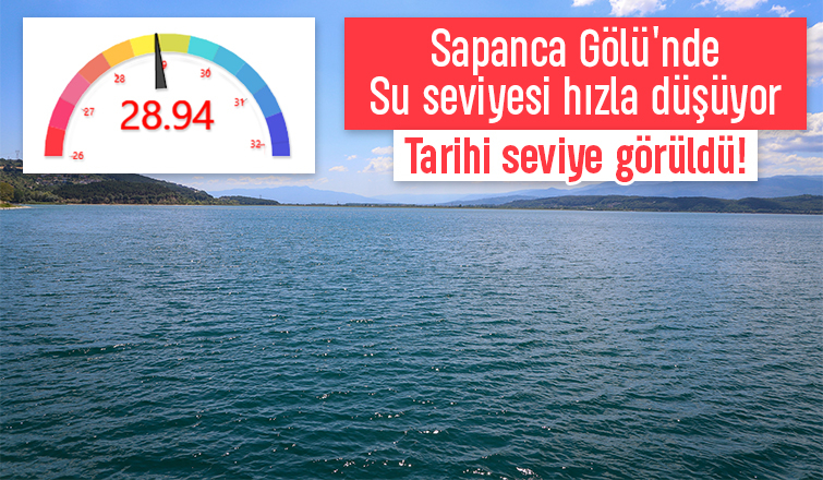 Böylesi daha önce görülmedi; Sapanca Gölü o seviyeye düştü