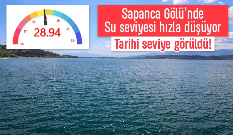 Böylesi daha önce görülmedi; Sapanca Gölü o seviyeye düştü