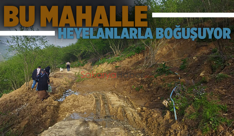 Boztepe'de peş peşe heyelanlar