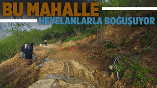 Boztepe'de peş peşe heyelanlar