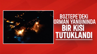 Boztepe yangını ile bağlantılı bir kişi tutuklandı