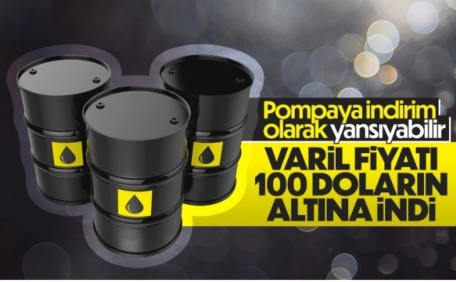 Brent petrolün varil fiyatı 100 doların altına indi