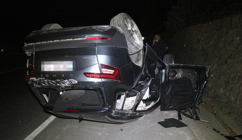 Bu araçtan burnu bile kanamadan çıktı