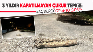 Bu çukur 3 yıldır kapatılmayı bekliyor