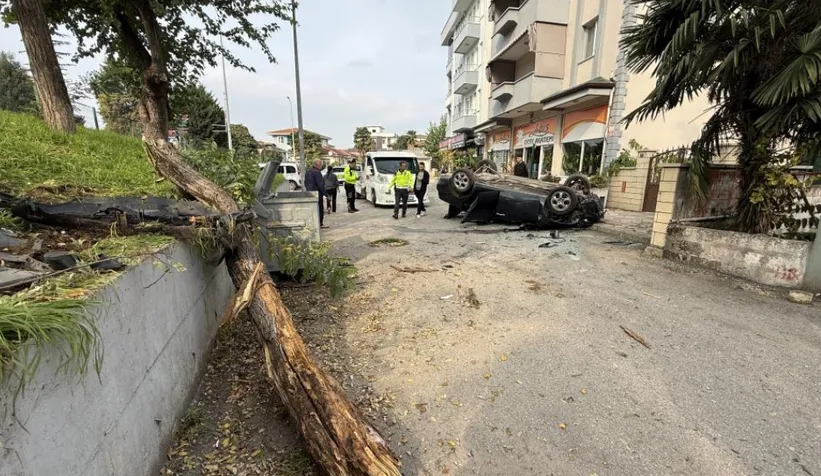 Bu kazadan burnu bile kanamadan kurtuldu