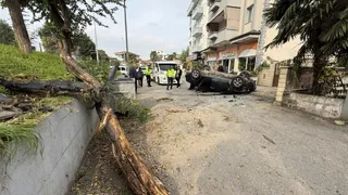 Bu kazadan burnu bile kanamadan kurtuldu