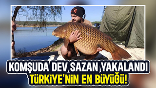 Bu kiloda hiç yakalanmamıştı: 30 kiloluk dev sazan