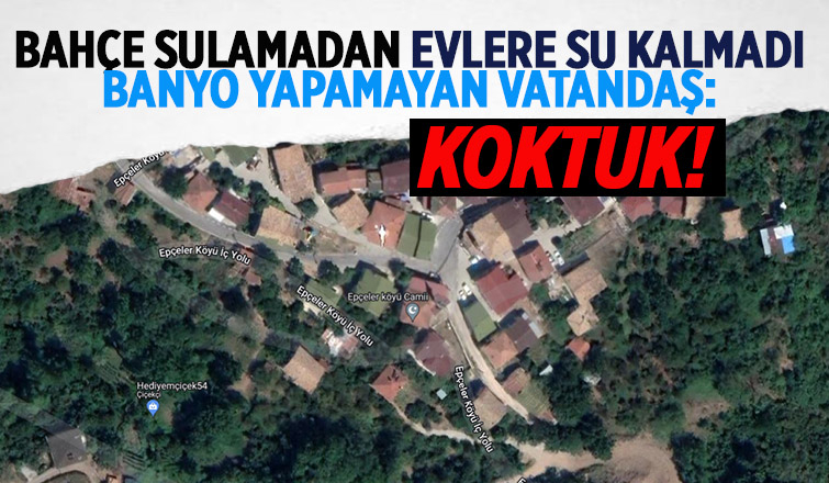 Bu mahalle susuzlukla mücadele ediyor