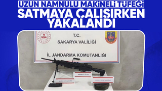 Bu silahı satmaya çalışırken yakalandı