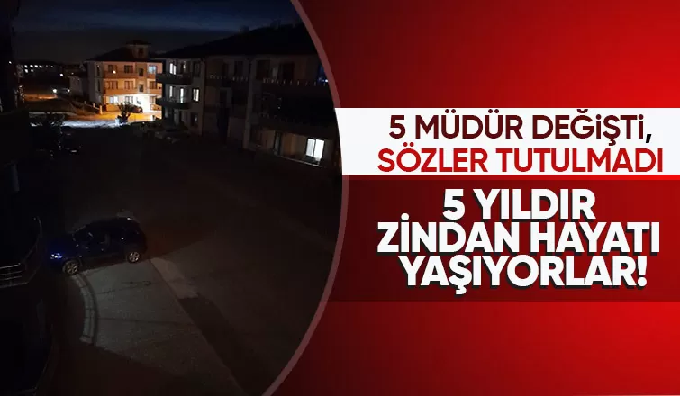 Bu sokak 5 yıldır karanlıkta