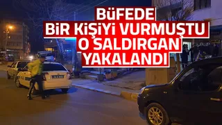 Büfede bir kişiyi vurmuştu, yakalandı