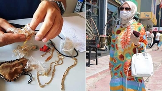 Bulduğu altın ve para dolu çantayı polise teslim etti