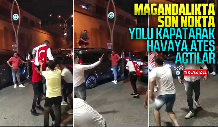 Bulun bu magandaları Yolu kapatıp korku saçtılar