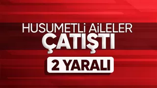 Bulvarda karşılaşan husumetli aileler çatıştı