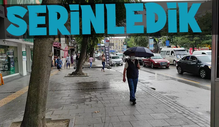 Bunaltıcı sıcaklık yerini yağmura bıraktı