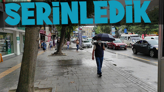 Bunaltıcı sıcaklık yerini yağmura bıraktı