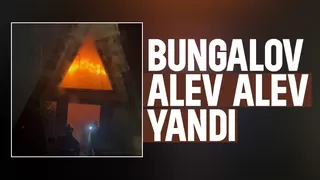 Bungalov yandı