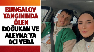 Bungalov yangınında ölen gençler toprağa verildi