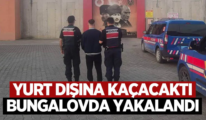 Bungalova operasyon; Yurt dışına kaçamadan yakalandı
