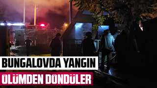 Bungalovda yangın paniği