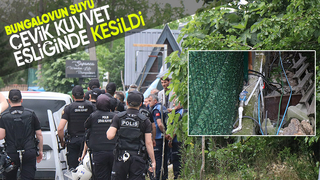 Bungalovun suyunun kesilmesinde gergin anlar yaşandı