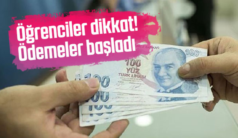 Burs ödemeleri başladı