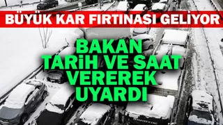 Büyük kar fırtınası geliyor