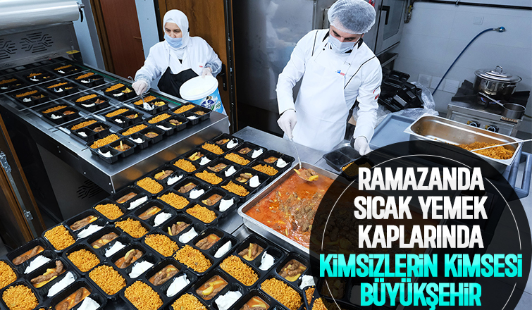 Büyükşehir 1300 öğün yemek ulaştırıyor