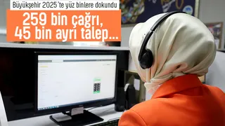 Büyükşehir 2025’te yüz binlere dokundu