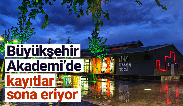 Büyükşehir Akademi için kayıt uyarısı