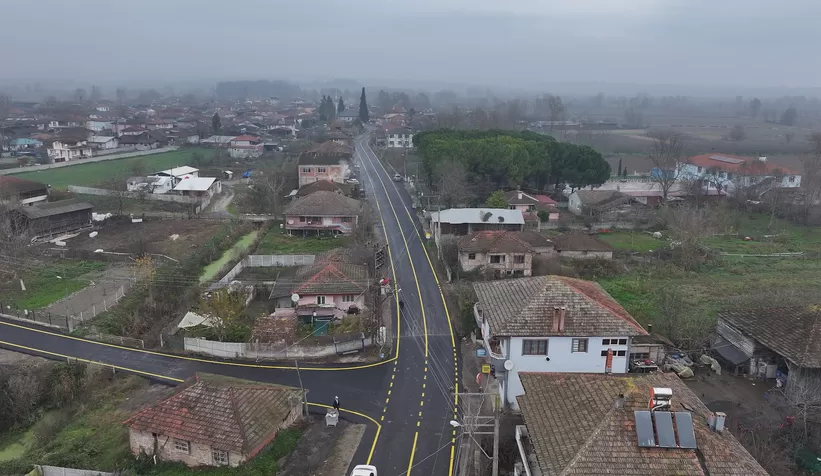 Büyükşehir Akçakamış’ın kalbine giden yolu tablo gibi işledi