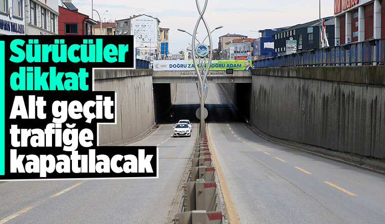 Büyükşehir altgeçitte bakım ve onarım çalışması yapacak