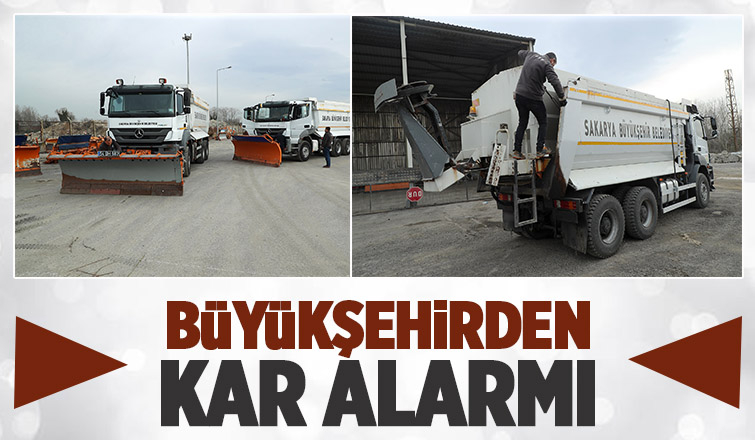 Büyükşehir araçları yağış öncesi hazır hale getiriyor