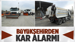 Büyükşehir araçları yağış öncesi hazır hale getiriyor