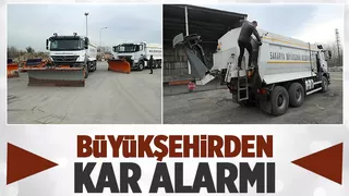 Büyükşehir araçları yağış öncesi hazır hale getiriyor