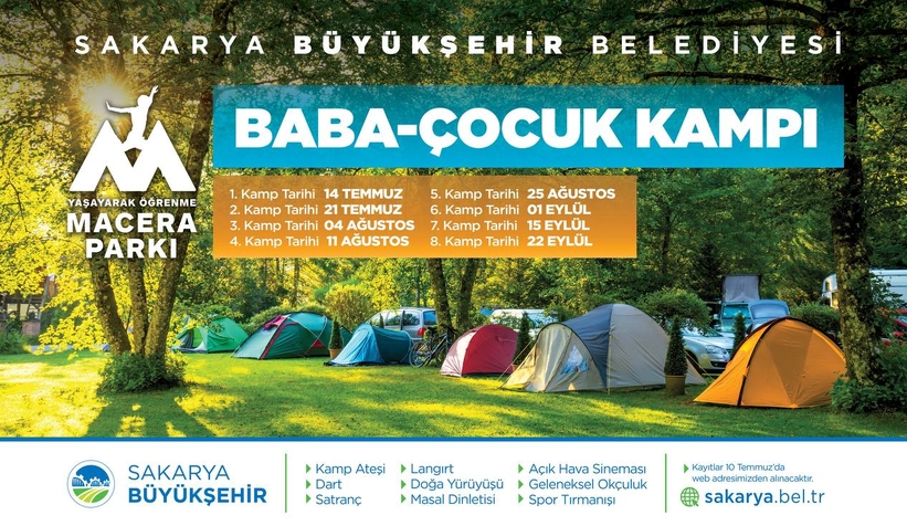 Büyükşehir Baba-Çocuk kampları başlıyor
