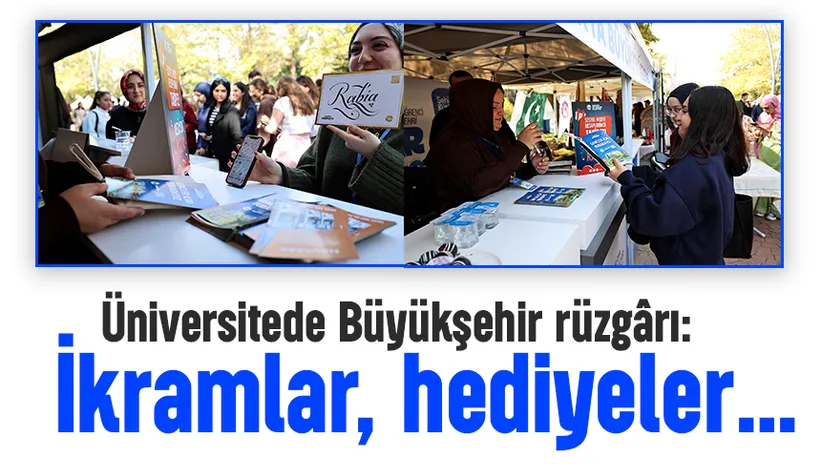 Büyükşehir belediyesinden üniversiteli gençlere hediyeler